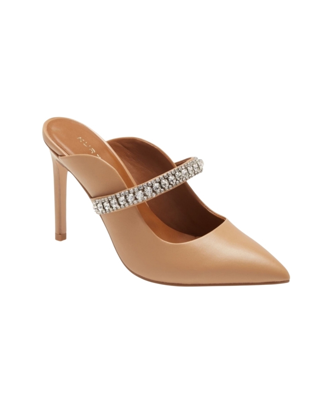 Kurt Geiger Tan Crystal Embellished Heels